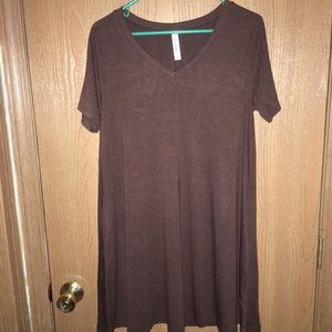 V-neck T-shirt dress
